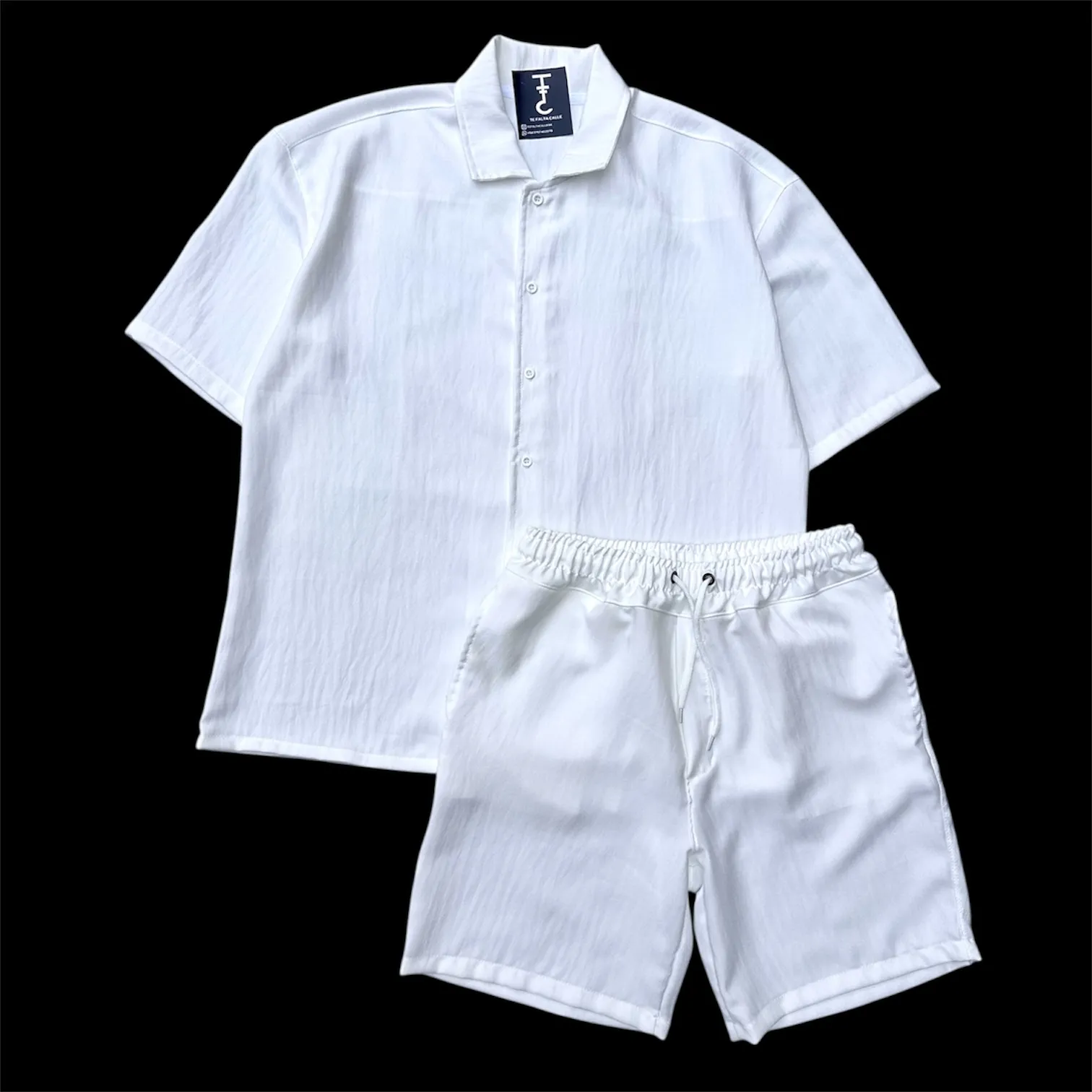 Conjunto de lino blanco