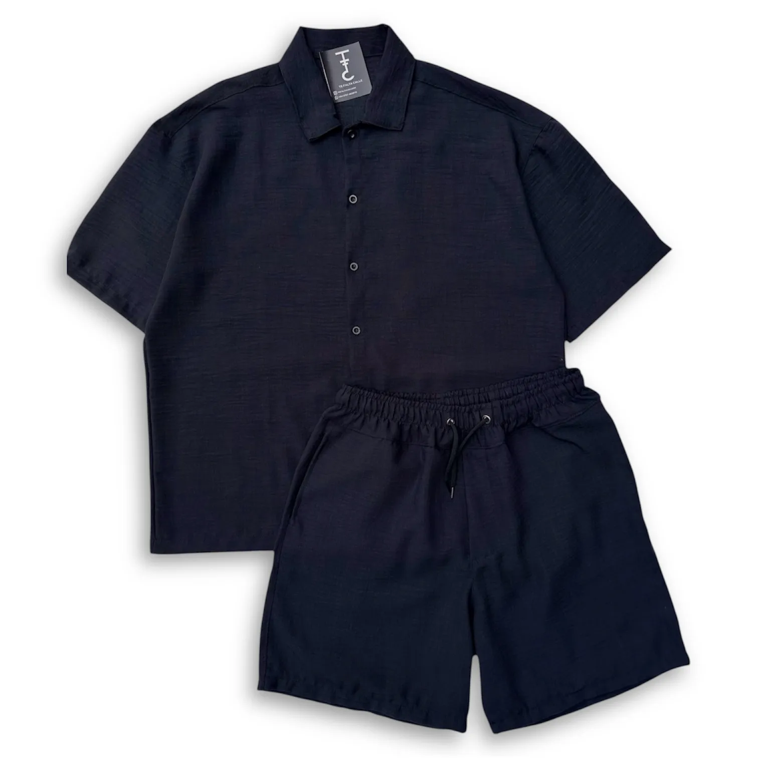 Conjunto de lino negro