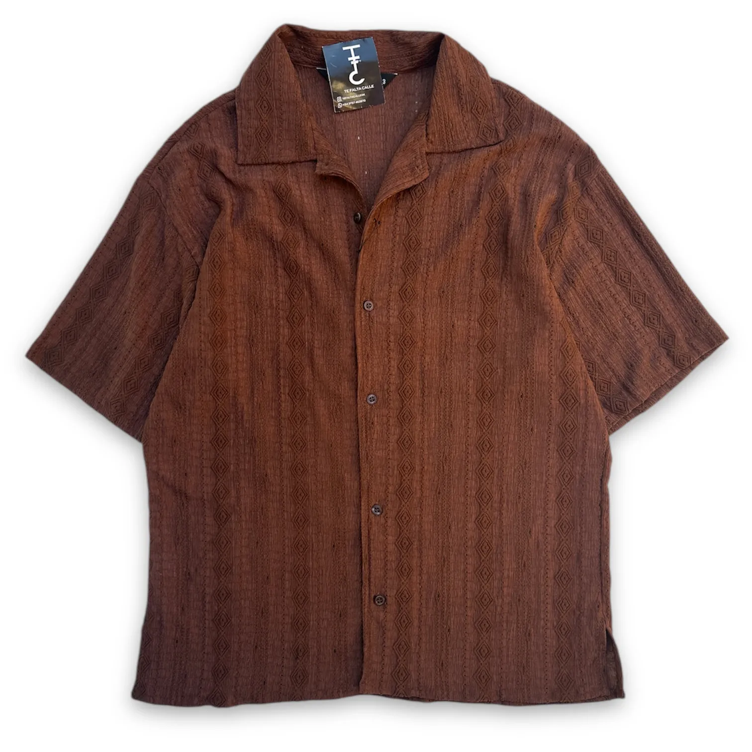 Camisa tejida chocolate