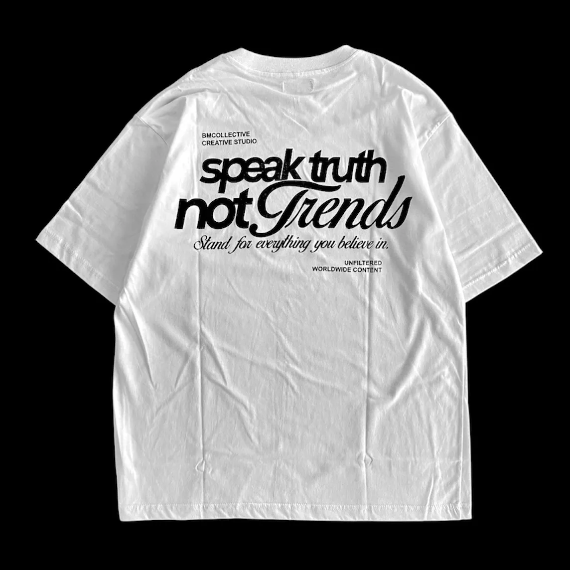 Oversize Speak truth blanca