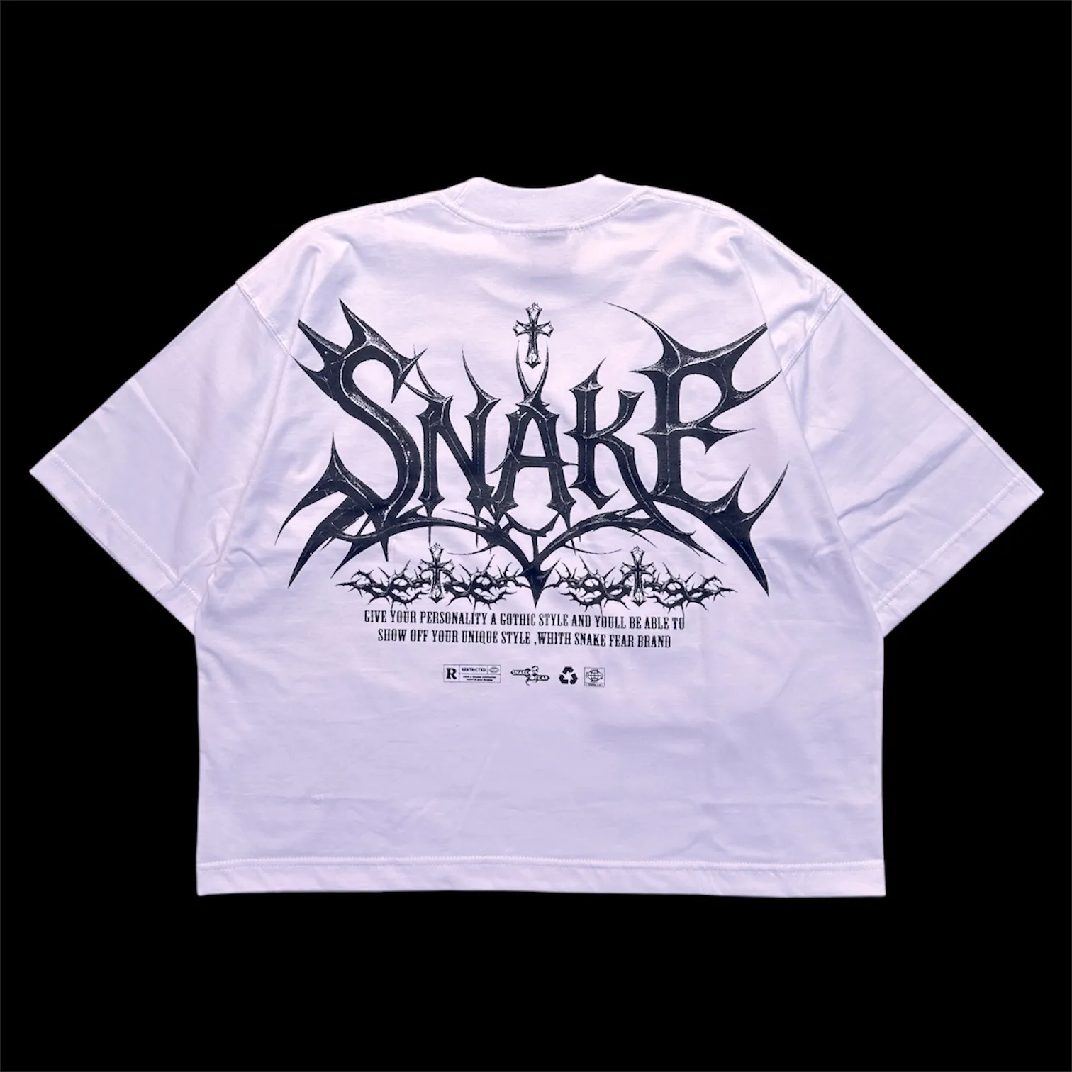 Boxy fit Snake blanca