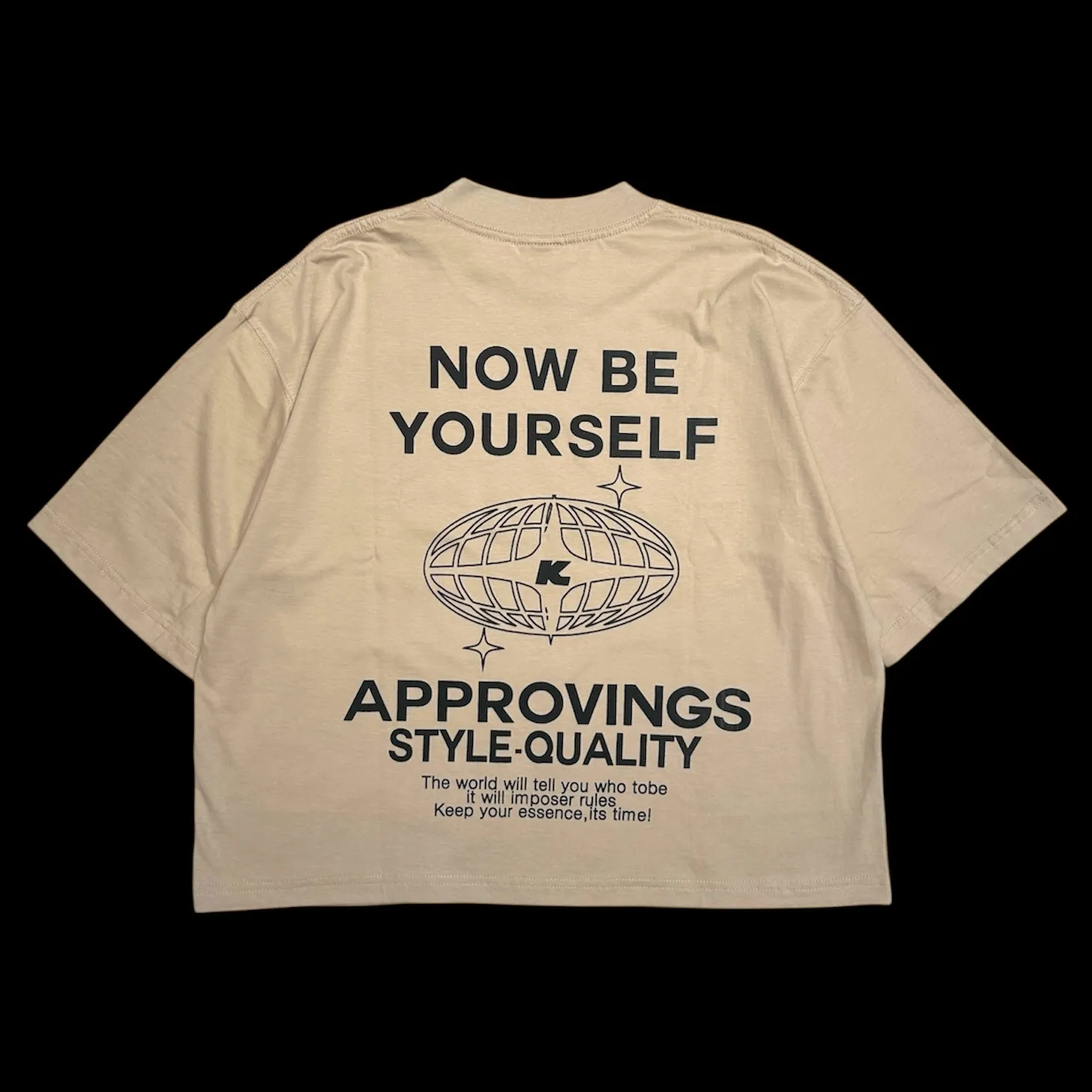 Boxy fit Approvings beige