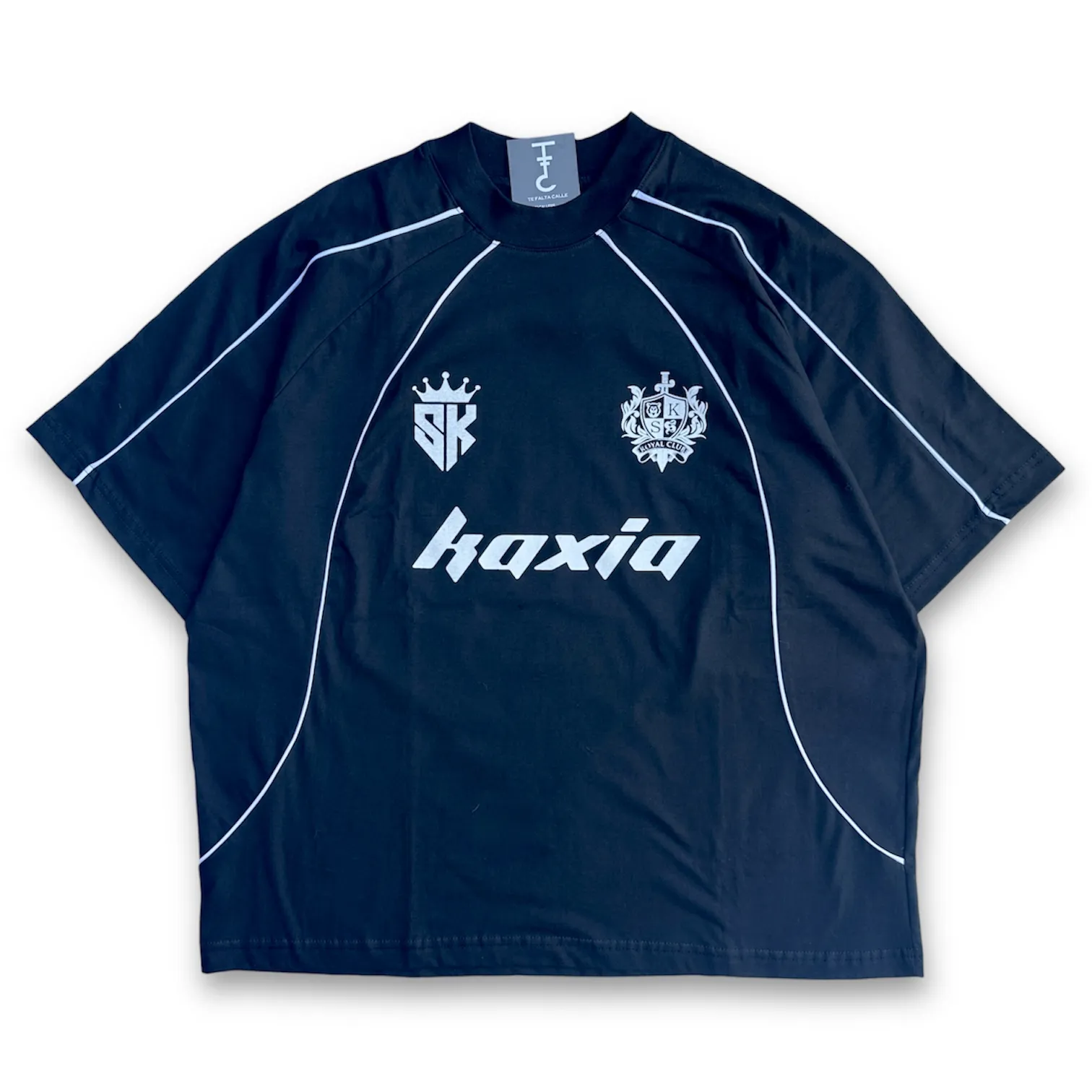 Oversize negra c/ línea viva