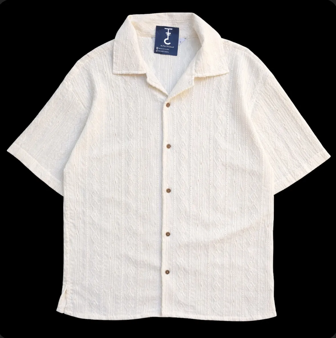 Camisa tejida natural