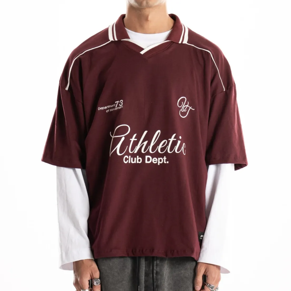 Chomba boxy fit Athletic bordo