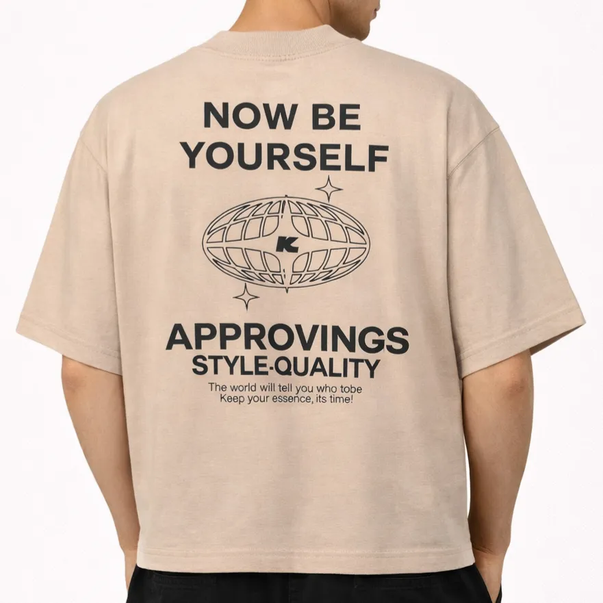 Boxy fit Approvings beige