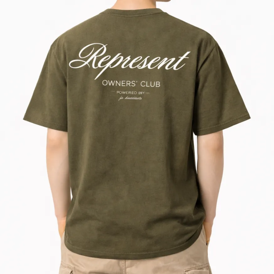 Oversize Represent verde oliva