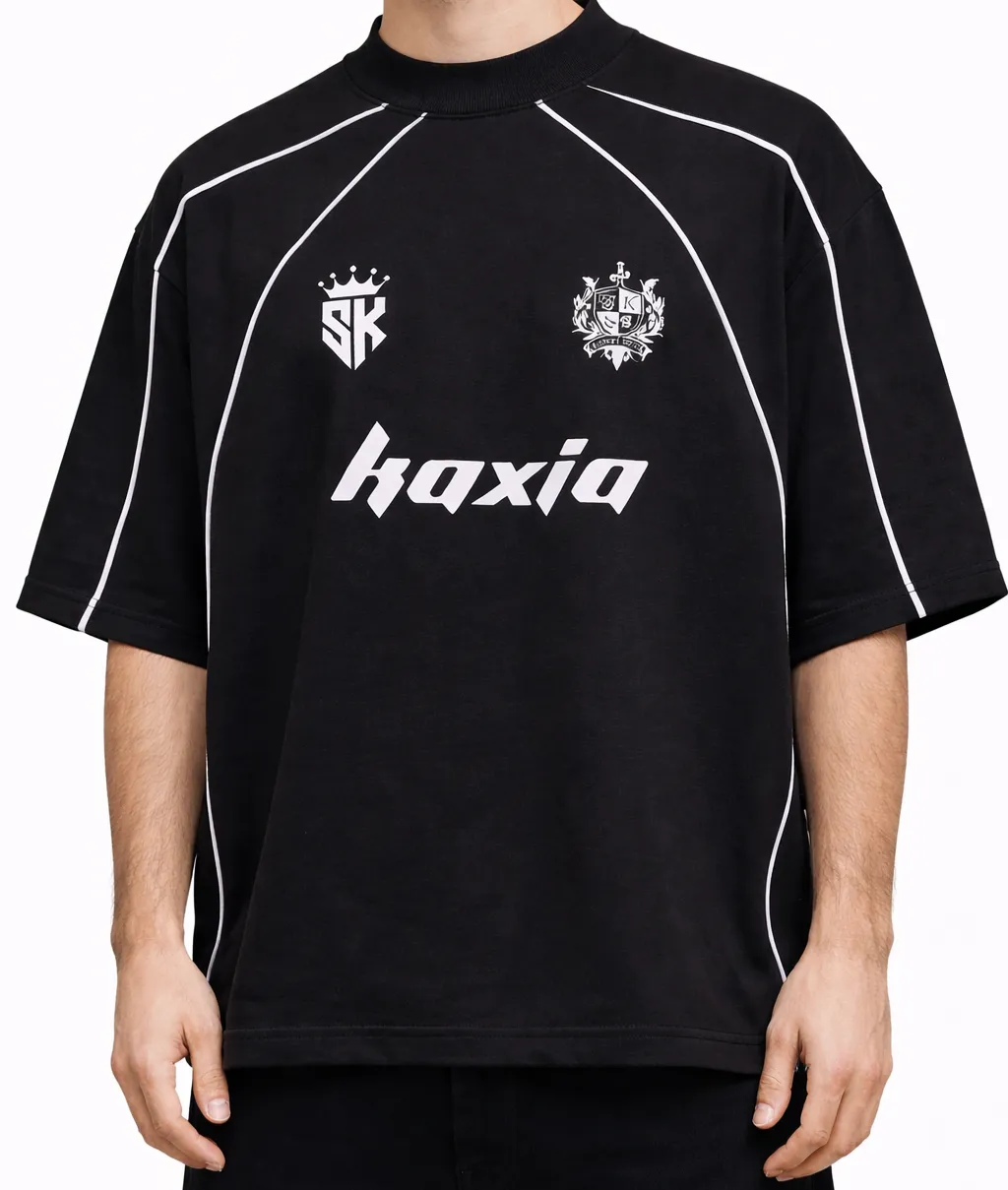 Oversize negra c/ línea viva