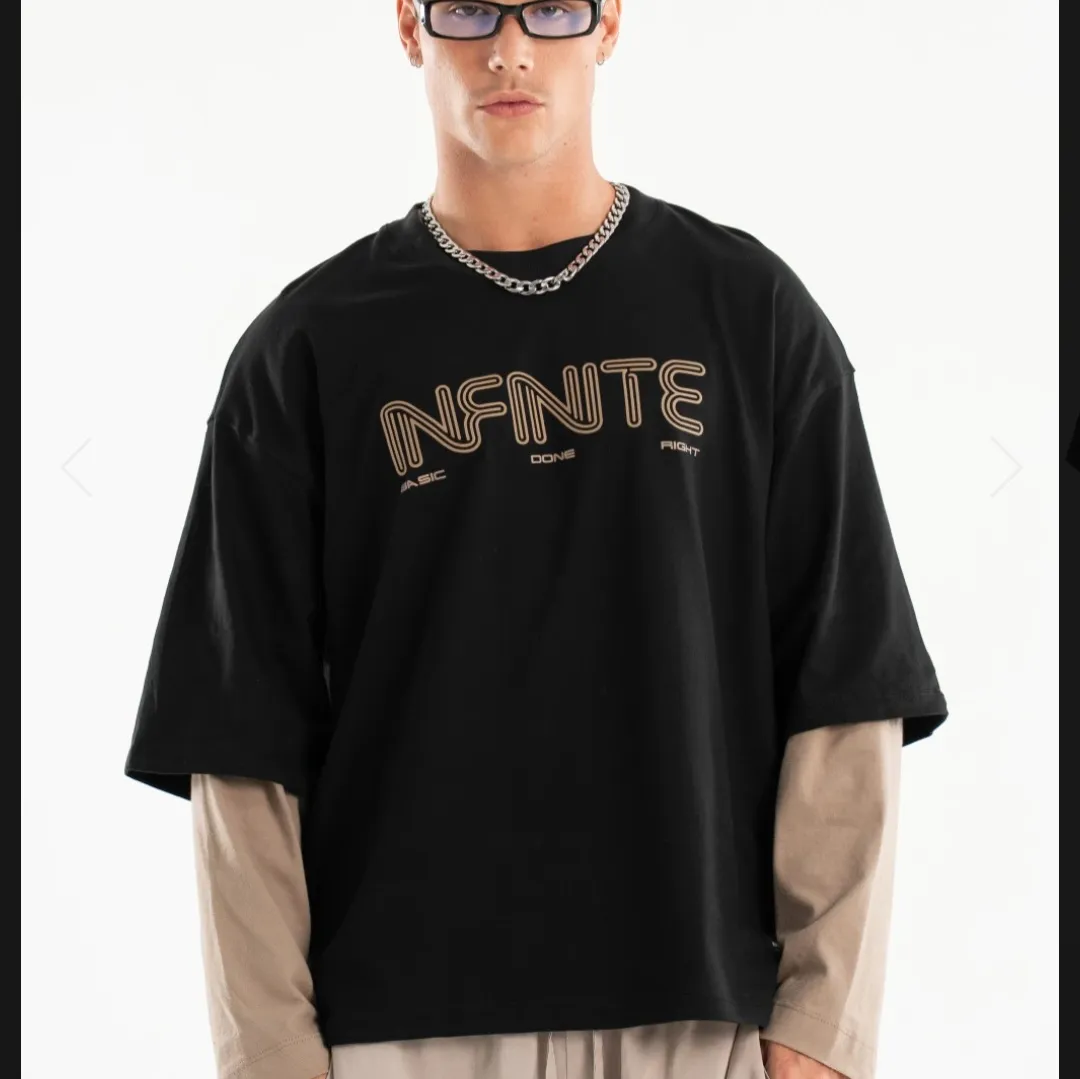 remera ashen negro c/ marron