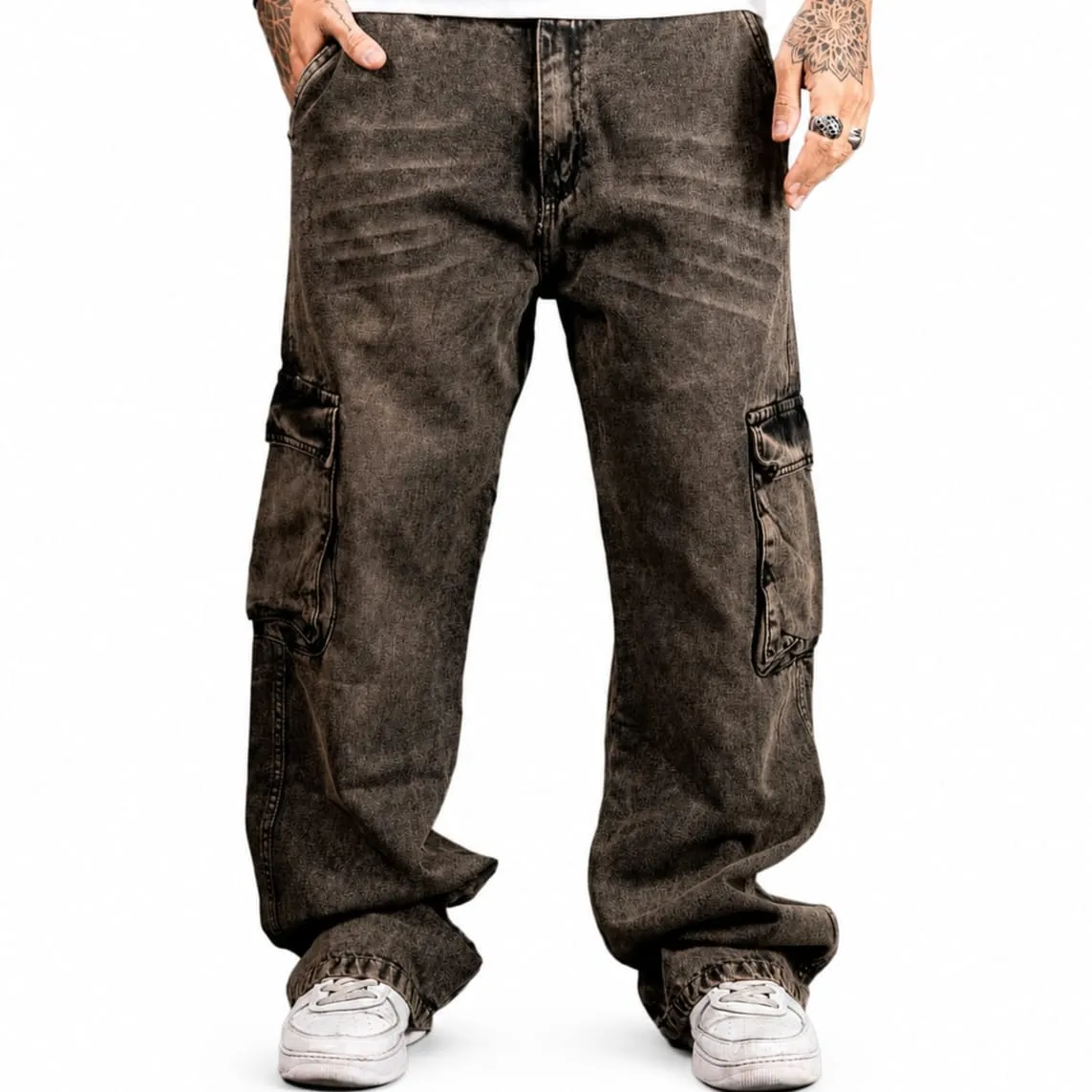 baggy cargo pardo