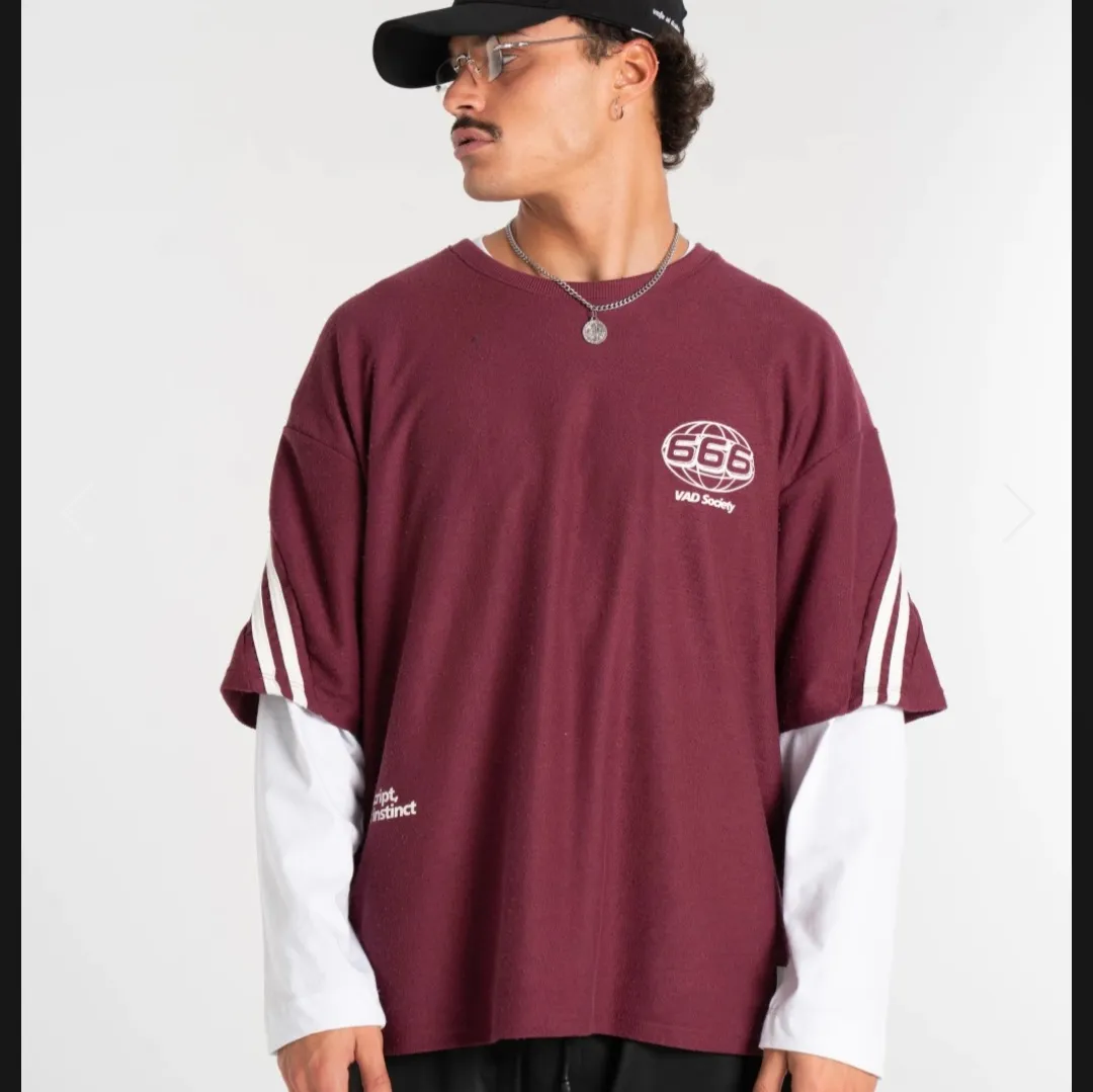 remera shiver bordo