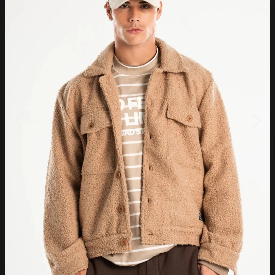 camisaco paño bucle camel