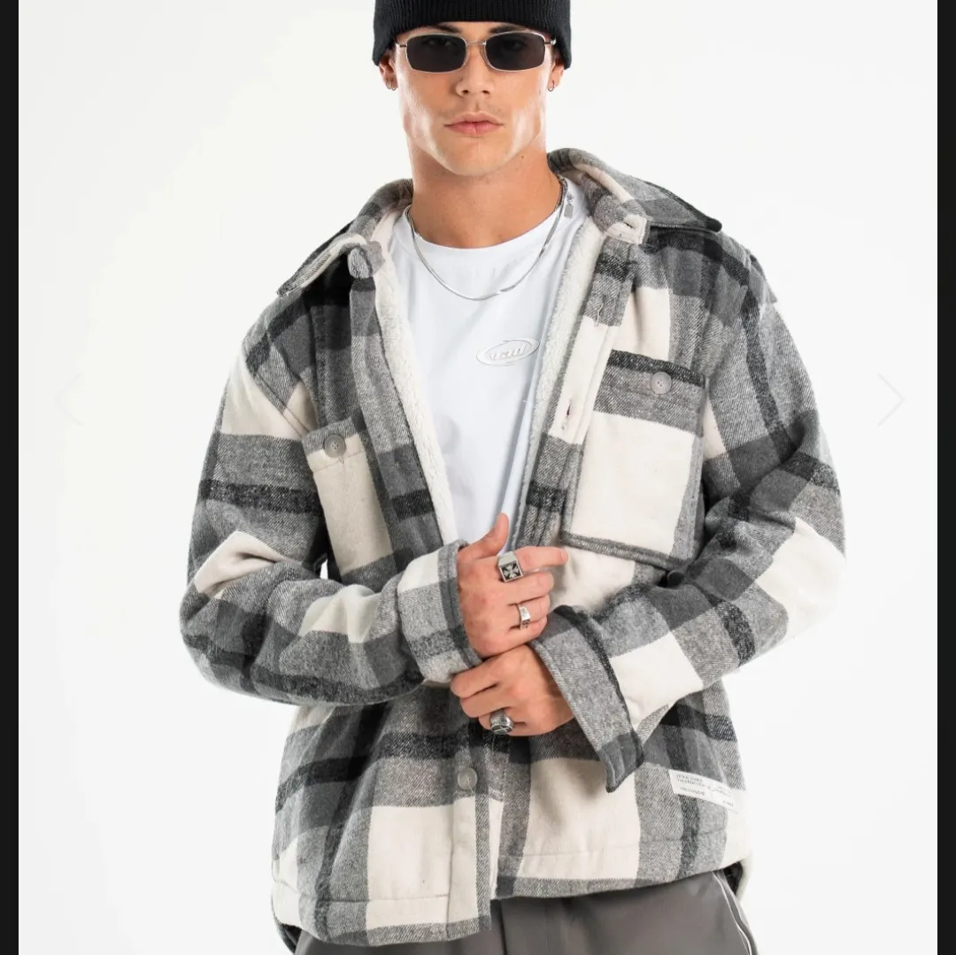 campera camisaco gris