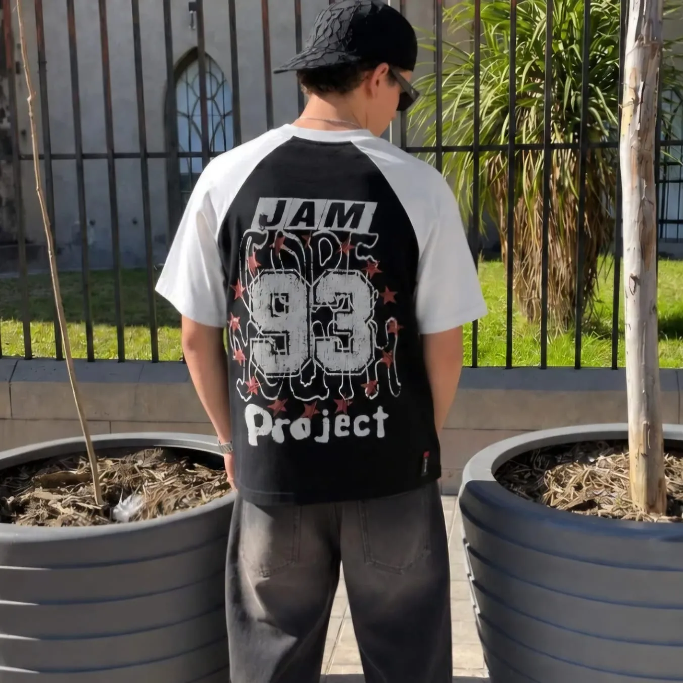 remera combinada manga ranglan