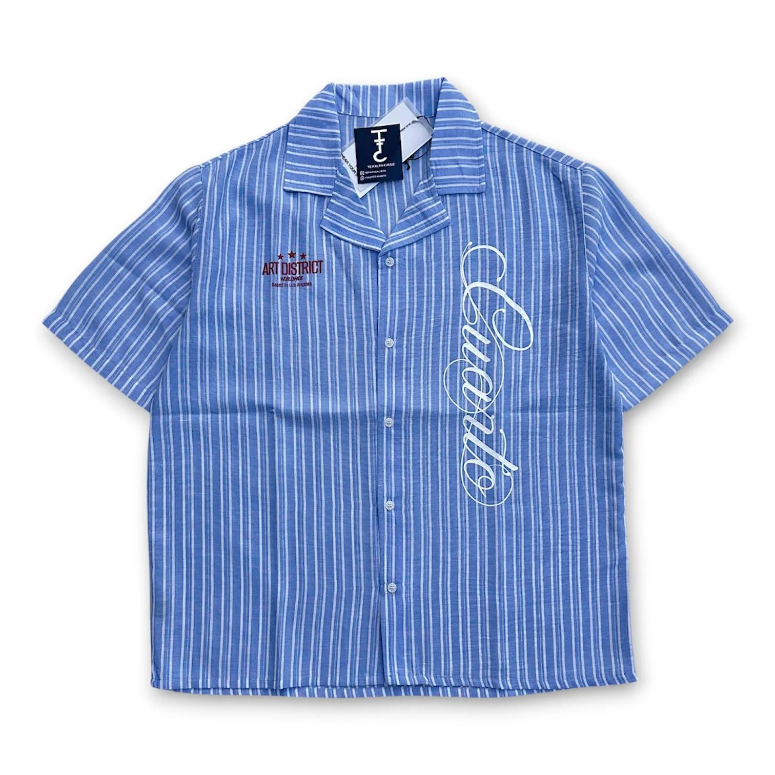 camisa almalfi celeste
